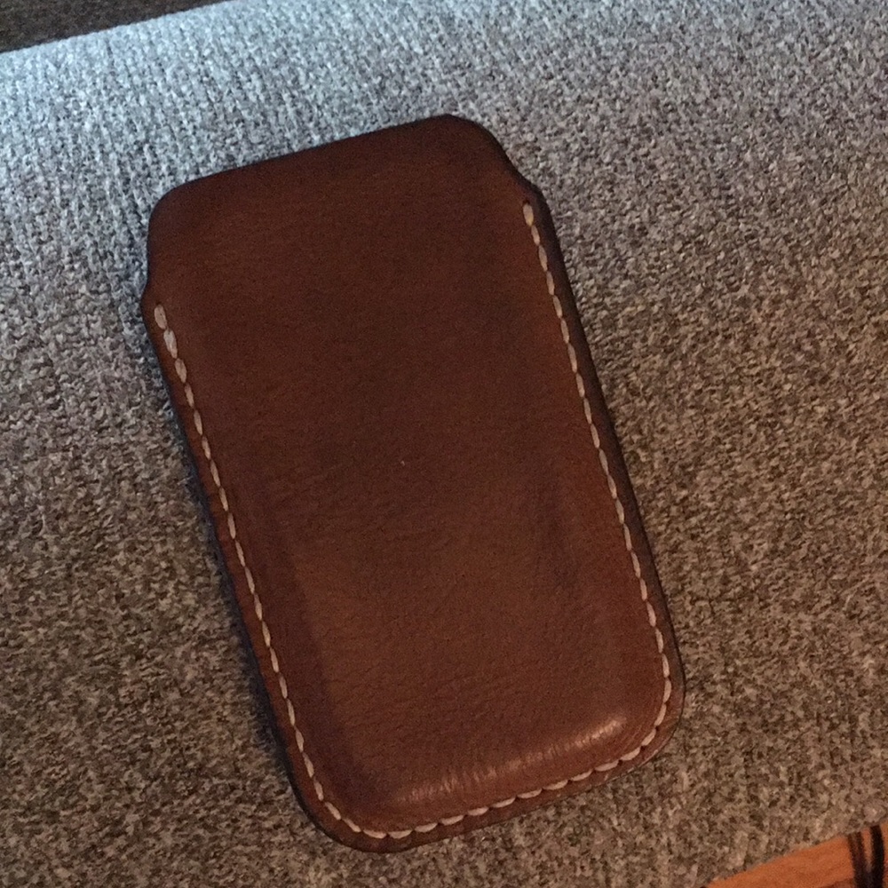 Custom made leather iPhone case for SE (2016)